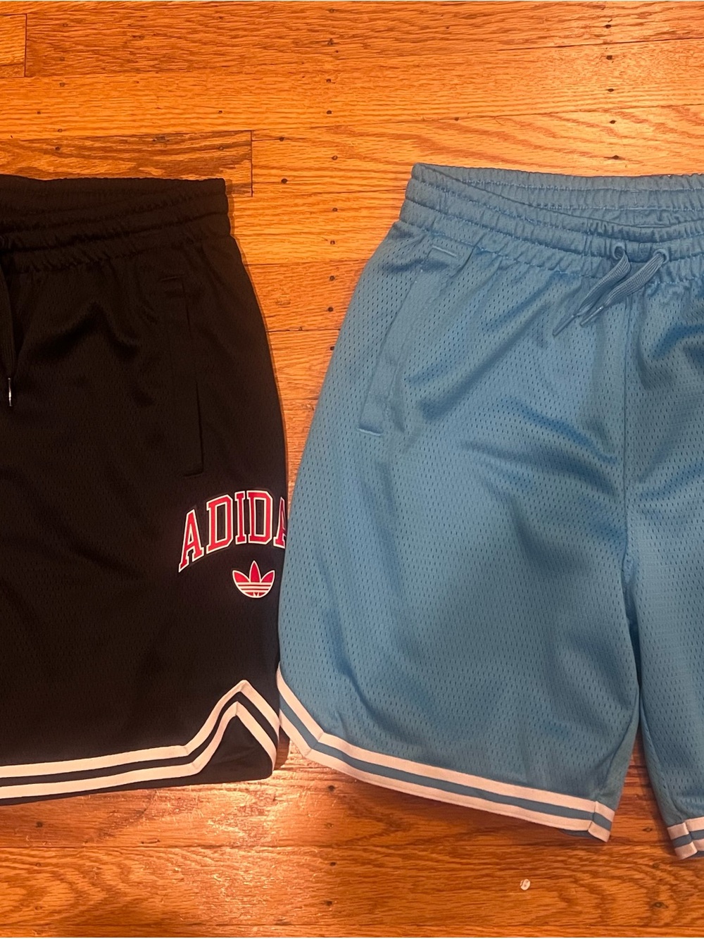 2 pair of Boys Adidas Mesh Shorts size Large